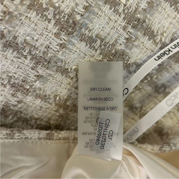 Calvin Klein Womens Tweed Textured Suit Skirt Back Slit Plus Size 18 W - NWT $89 - Picture 15 of 15